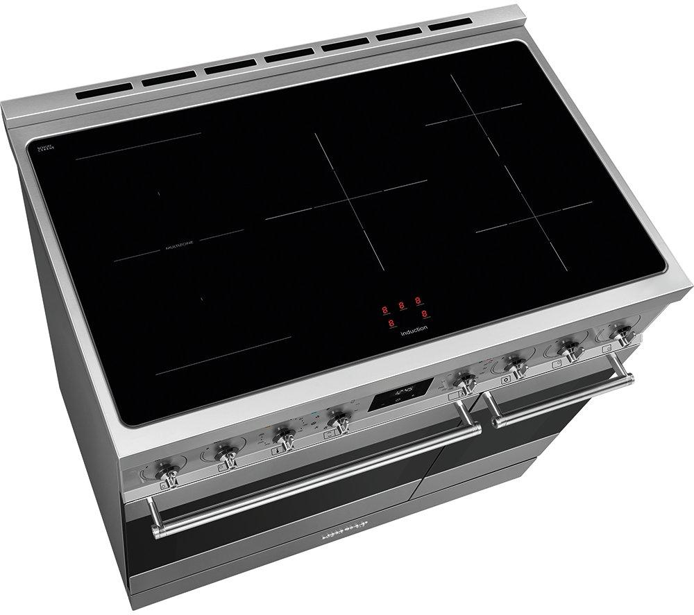 Cocina independiente eléctrica de inducción pirolítica SMEG C92IPX2 de 90 cm - Acero inoxidable