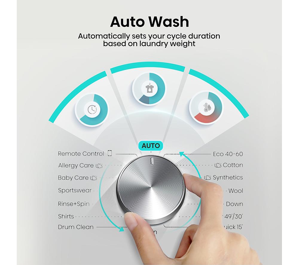 HISENSE 3S Series WF3S8043BB3 WiFi-enabled 8 kg 1400 Spin Washing Machine - Black