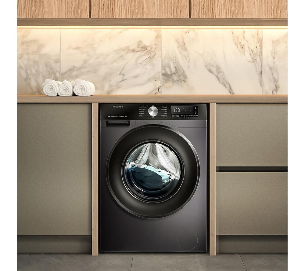 HISENSE 3S Series WF3S8043BB3 WiFi-enabled 8 kg 1400 Spin Washing Machine - Black