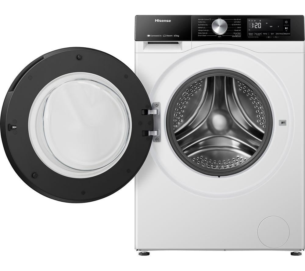 HISENSE 3S Serie WD3S8043BW3 WLAN-fähiger 8 kg Waschtrockner - Weiß