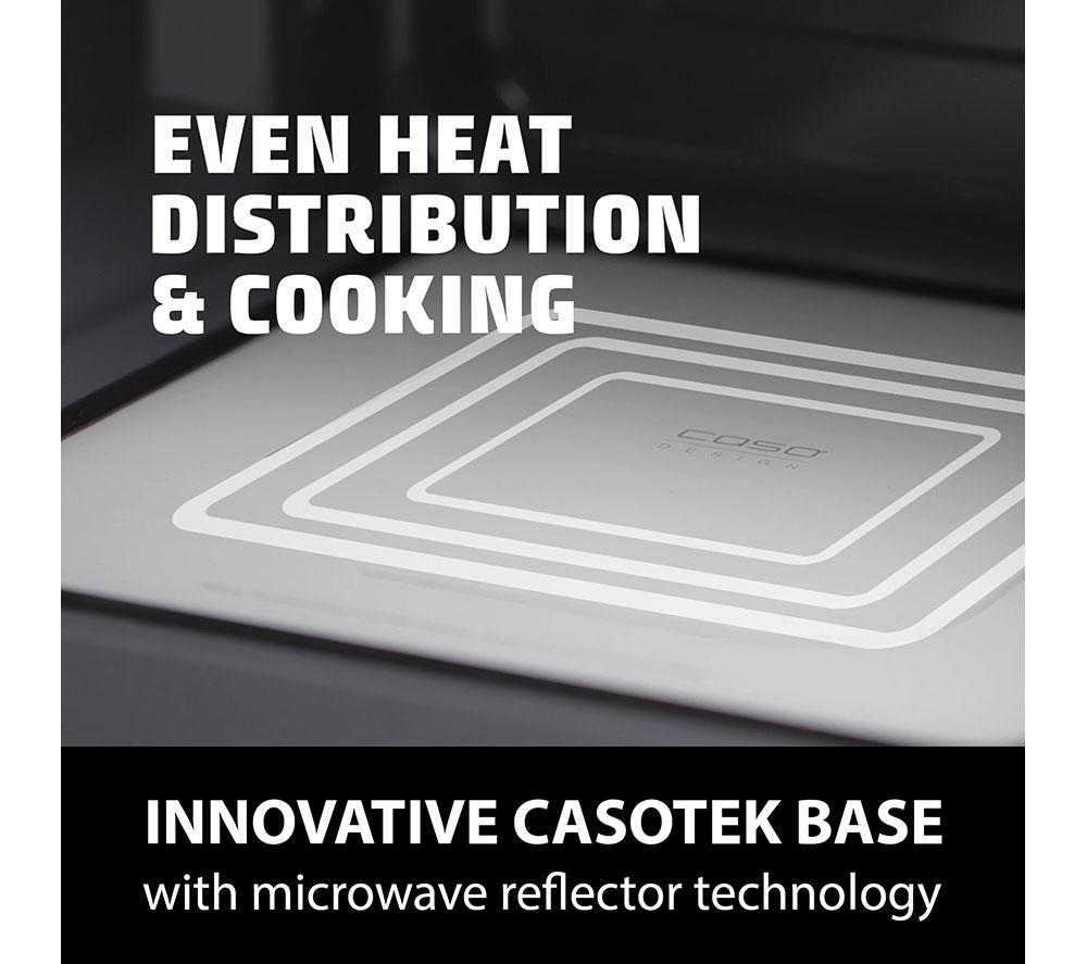 Microondas de cerámica con grill Ecostyle MG 20 de CASO - Plata