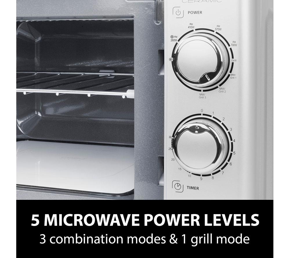 Microondas de cerámica con grill Ecostyle MG 20 de CASO - Plata