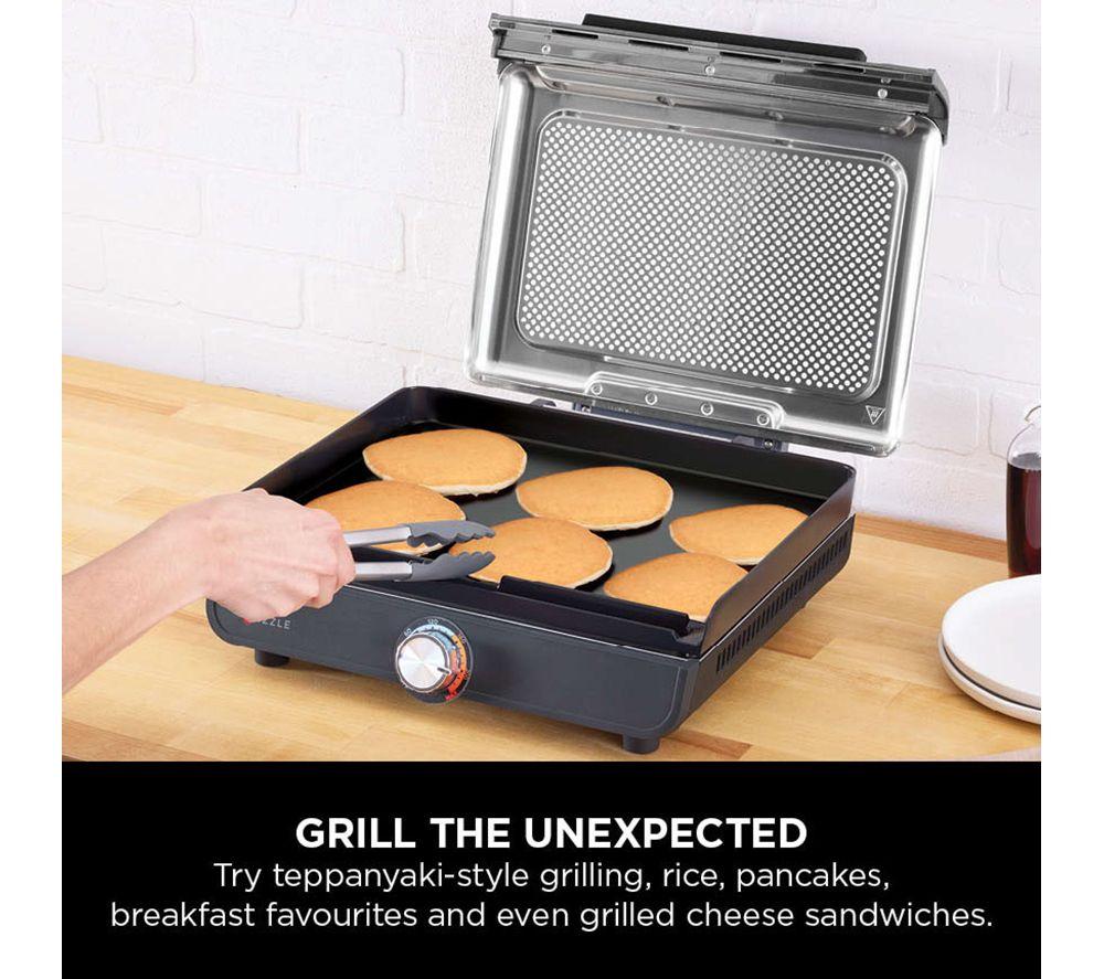 NINJA Sizzle GR101UK Indoor Grill & Flat Plate - Grey