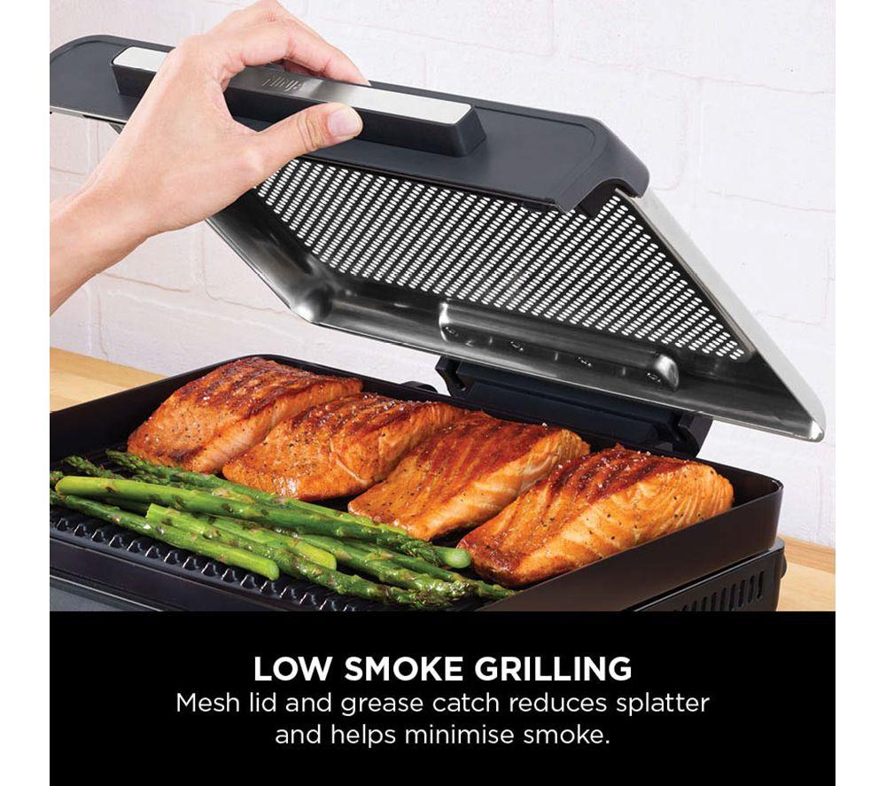 NINJA Sizzle GR101UK Indoor Grill & Flat Plate - Grey