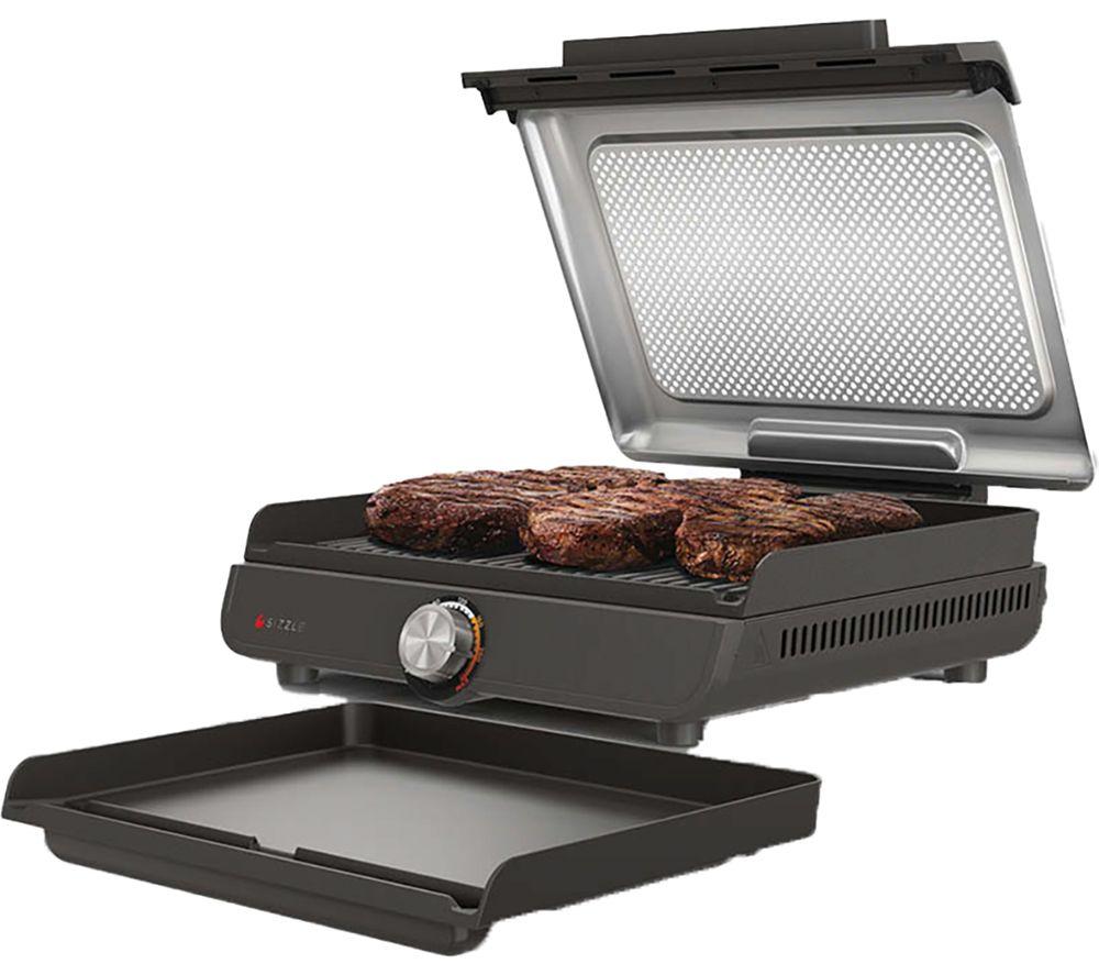 NINJA Sizzle GR101UK Indoor Grill & Flat Plate - Grey