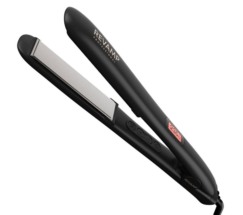REVAMP Progloss Digital Ceramic Hair Straightener - Black