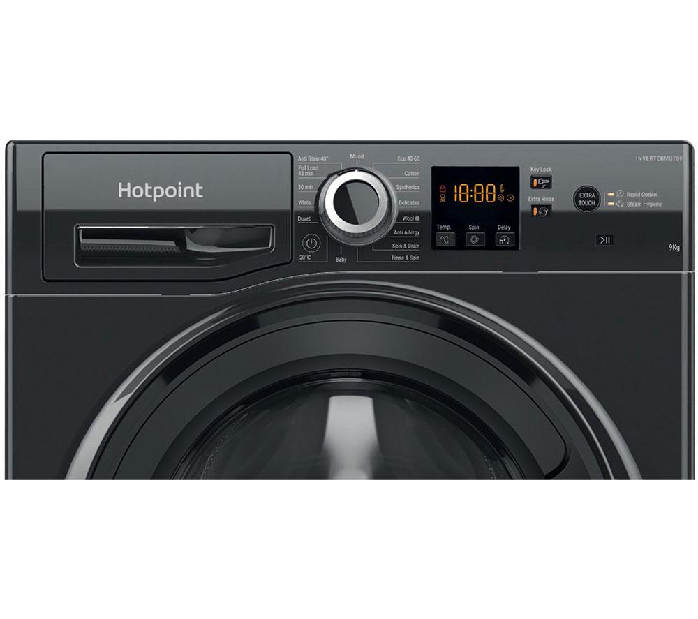 HOTPOINT Anti-Stain NSWR 946 BS UK 9 kg 1400 Spin Washing Machine - Black