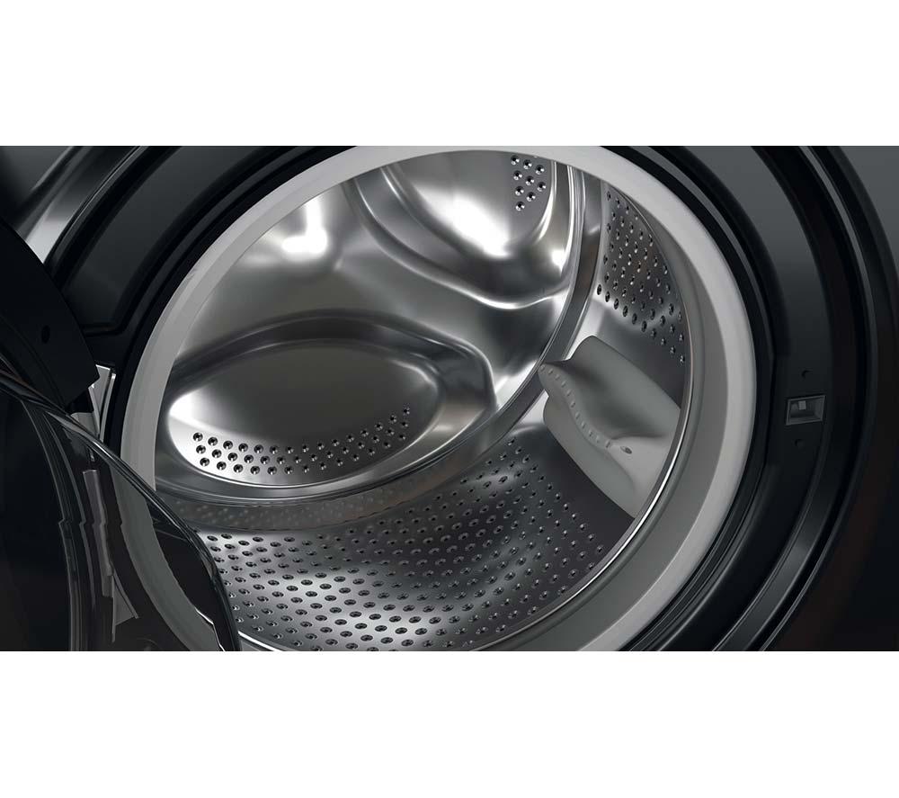 Lavadora de carga frontal HOTPOINT Anti-Manchas NSWR 846 BS UK de 8 kg y 1400 rpm - Negra
