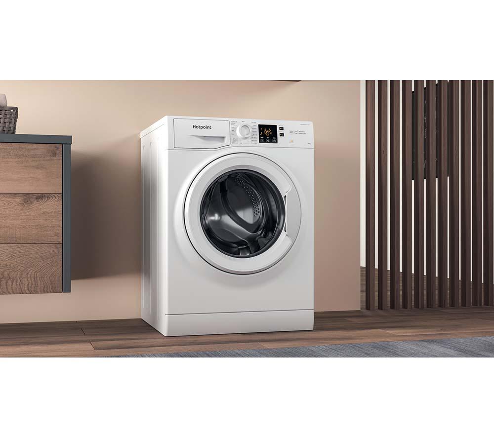 Lavadora de ropa HOTPOINT Anti-manchas NSWR 946 WK UK de 9 kg y 1400 rpm - Blanca