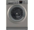 HOTPOINT Anti-stain NSWR 7469 GK UK 7 kg 1400 Spin Washing Machine - Graphite