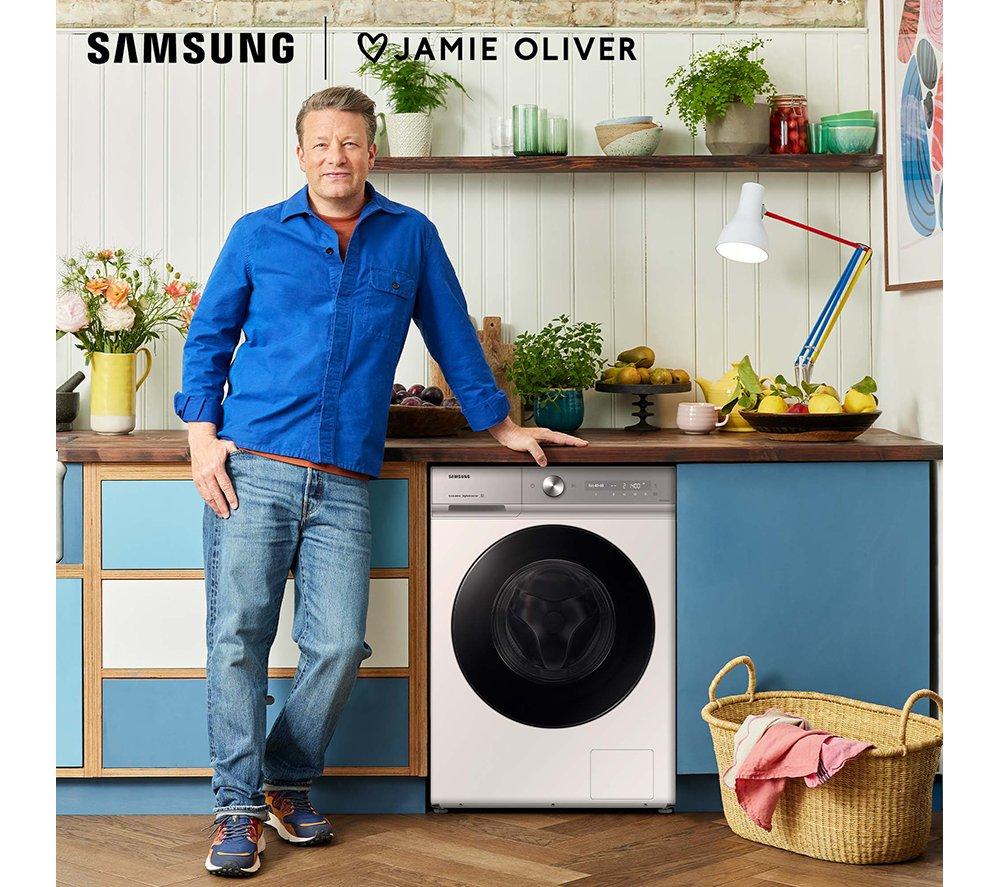 SAMSUNG Series 8 QuickDrive WW90DB8U95GHU1 WiFi-enabled 9 kg 1400 Spin Washing Machine - White