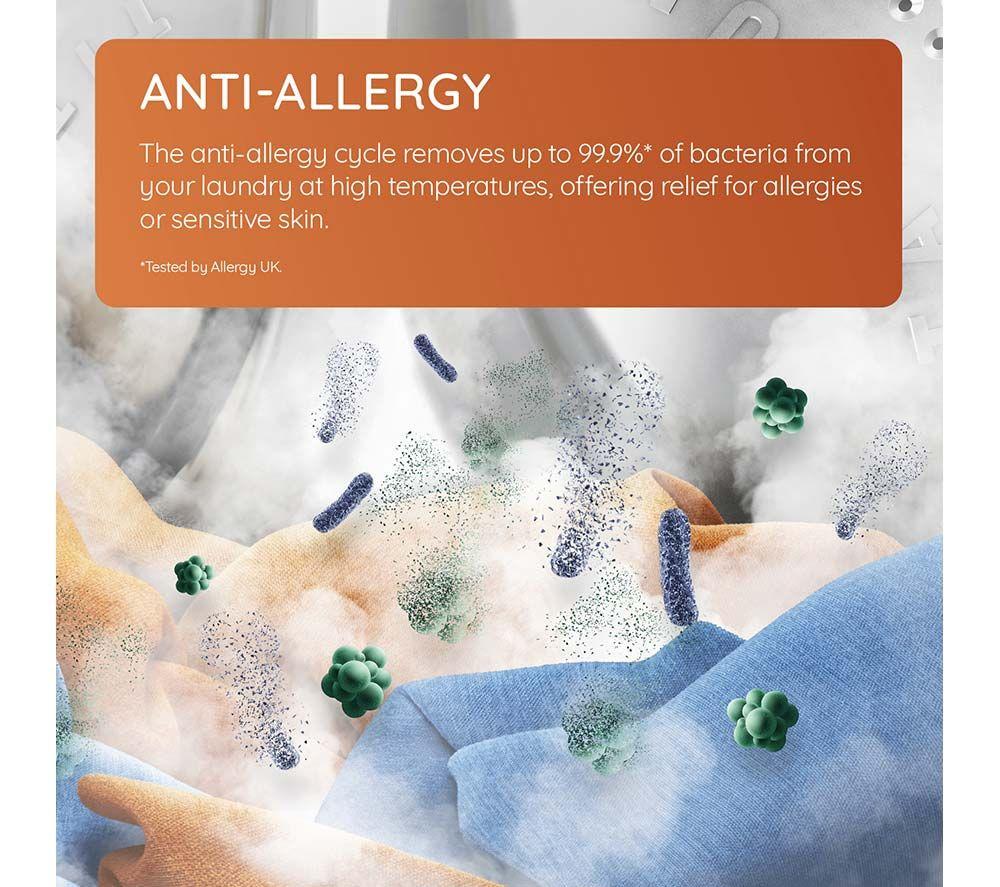 HOTPOINT Anti-stain NSWR 846 GK UK 8 kg 1400 Spin Washing Machine - Graphite