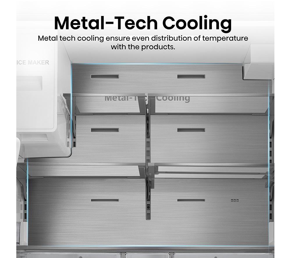 HISENSE RF793N4SASE Smart Fridge Freezer - Stainless Steel