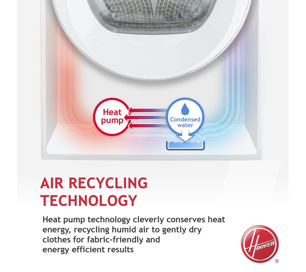 HOOVER H-Dry 300 HLE H9A2DE-80 NFC 9 kg Heat Pump Tumble Dryer - White