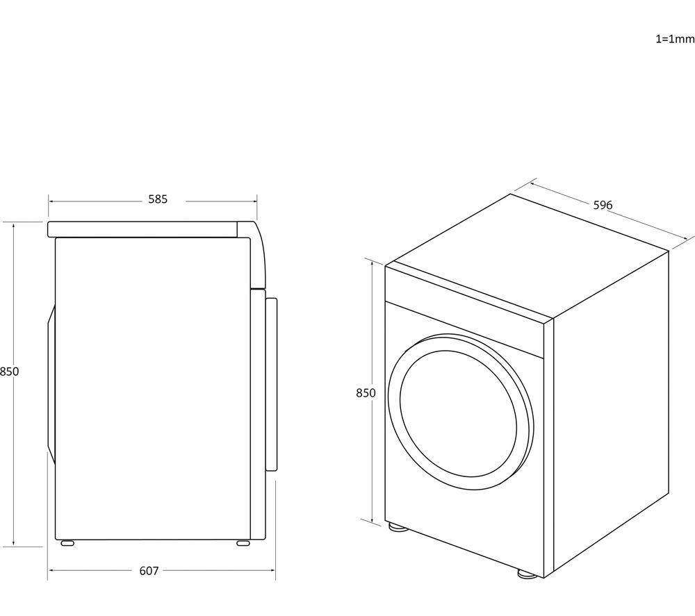 HOOVER H-Dry 300 HLE H9A2DE-80 NFC 9 kg Heat Pump Tumble Dryer - White