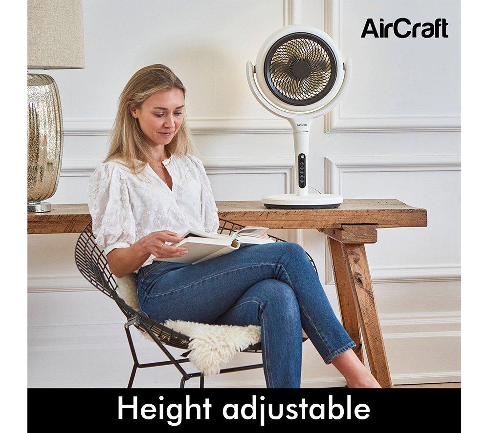 AIRCRAFT HOME LUME Leiser Luftzirkulator 8" Standventilator – Stone White