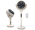 AIRCRAFT HOME LUME Quiet Air Circulator 8" Pedestal Fan - Stone White