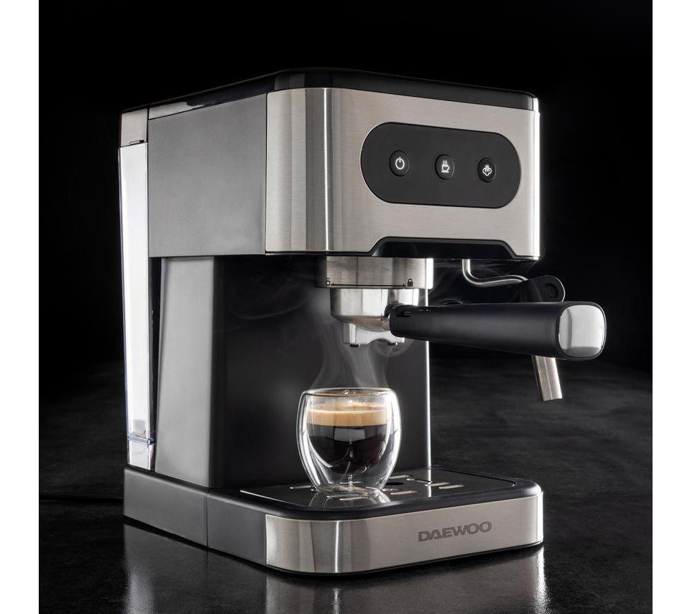 Cafetera DAEWOO Flava Collection SDA2698GE - Negro y plata