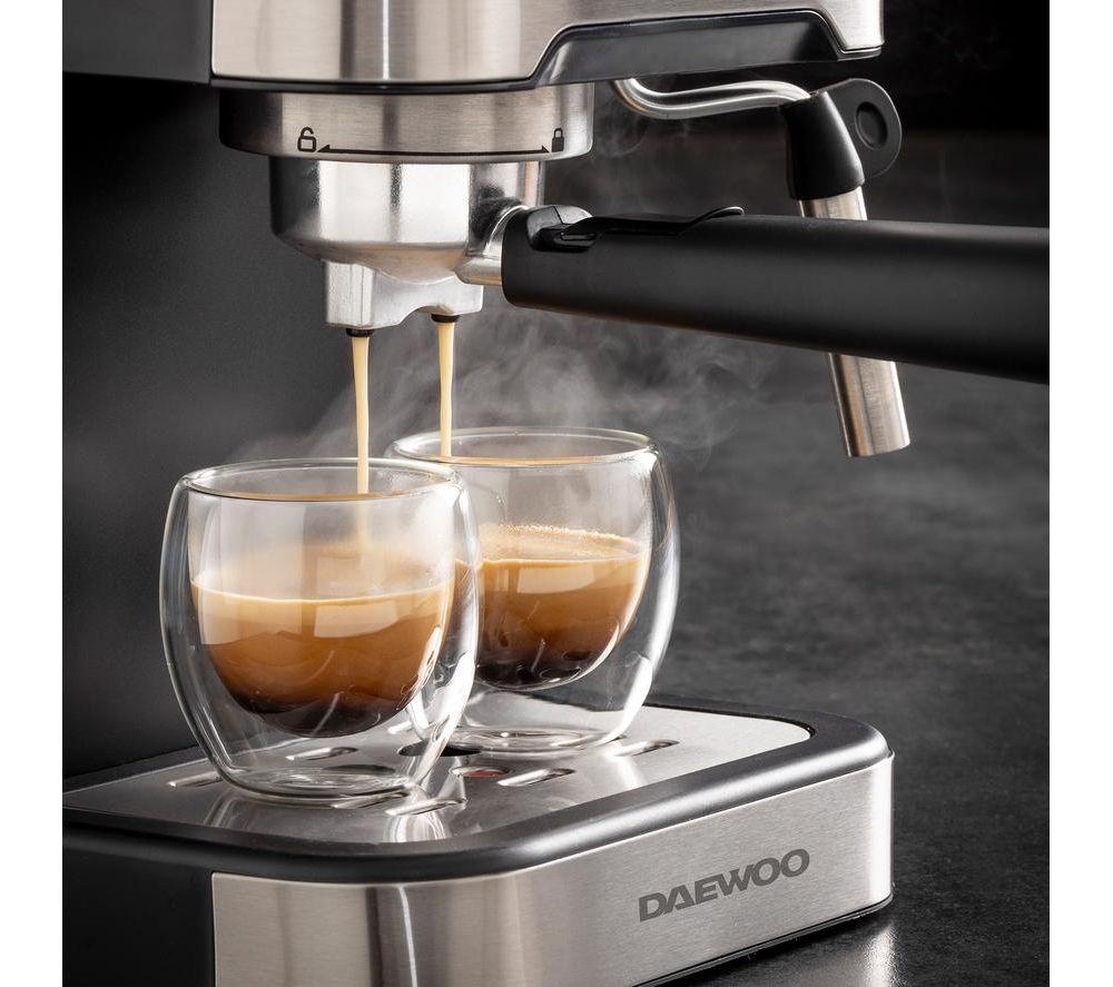 Cafetera DAEWOO Flava Collection SDA2698GE - Negro y plata
