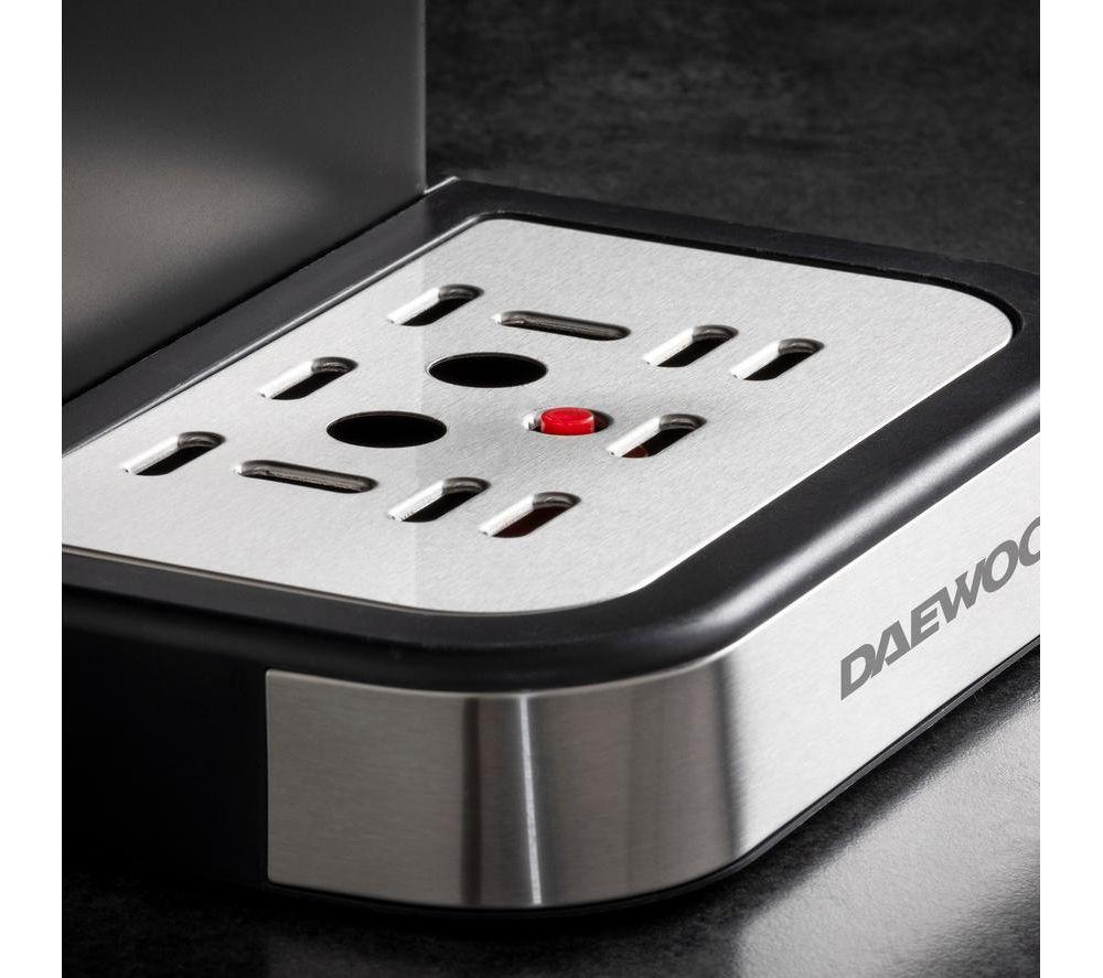 Cafetera DAEWOO Flava Collection SDA2698GE - Negro y plata