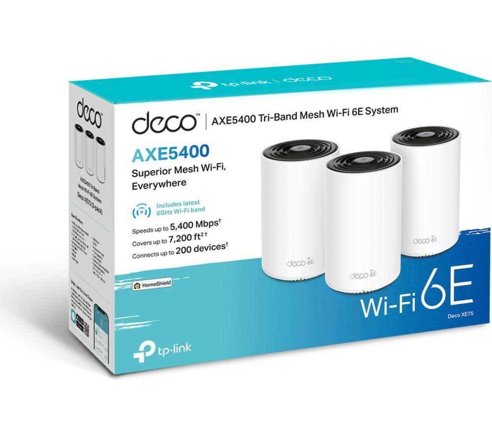 TP-LINK Deco XE75 Whole Home WiFi System - Triple Pack