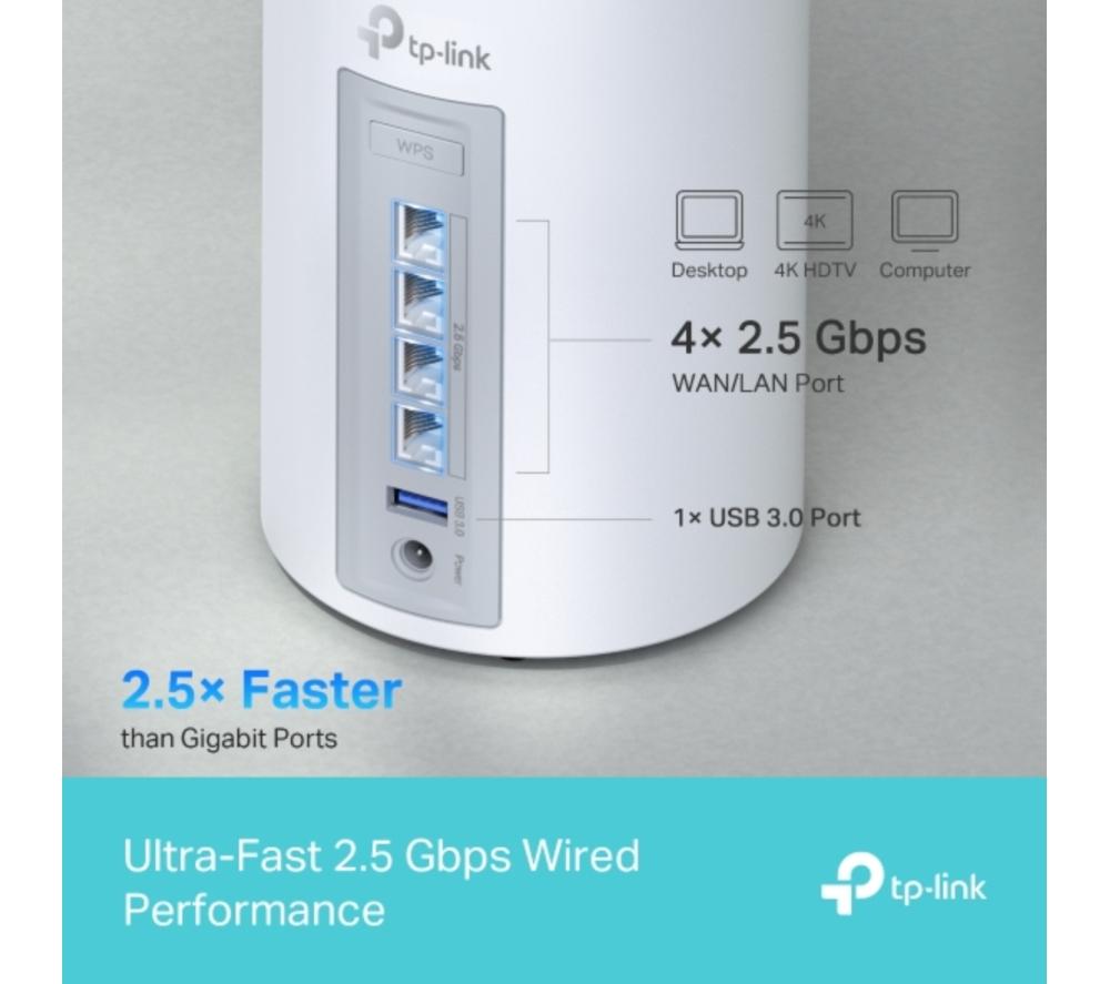 TP-LINK Deco BE65 Whole Home WiFi System - Triple Pack