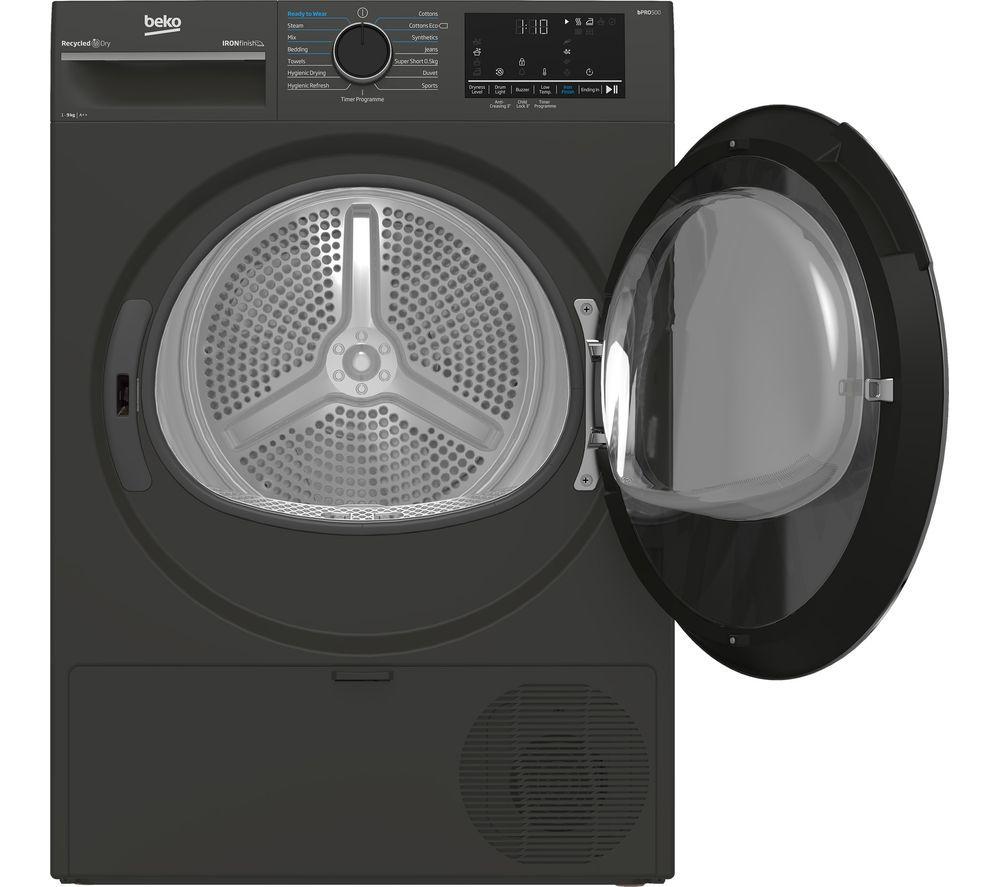 Beko Pro Ironfinish B5T49231IG Secadora de bomba de calor de 9 kg - Grafito