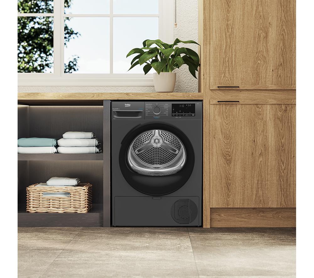 Secadora de bomba de calor BEKO Pro BM3T3833A de 8 kg - Antracita