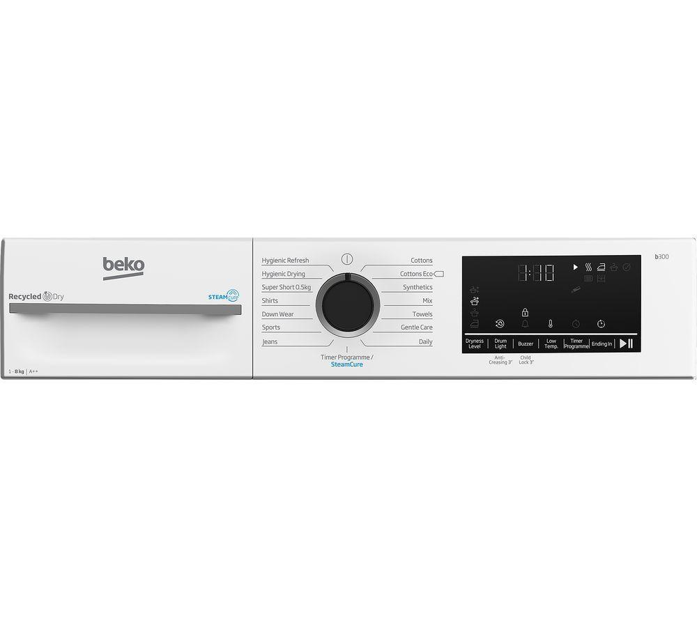 Secadora de Bomba de Calor BEKO Pro BM3T3833W de 8 kg - Blanca