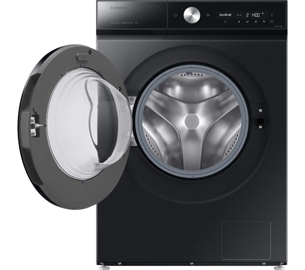 Lavadora SAMSUNG Serie 8 AI Energy WW90DB8U95GBU1 de 9 kg y 1400 rpm con WiFi - Negra