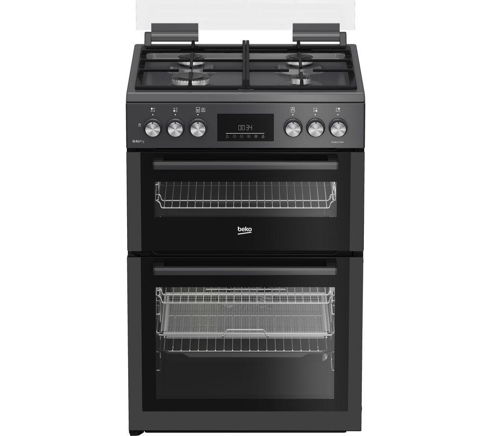 BEKO Pro AeroPerfect AirFry FDDA6272TCA 60 cm Dual Fuel Cooker - Anthracite