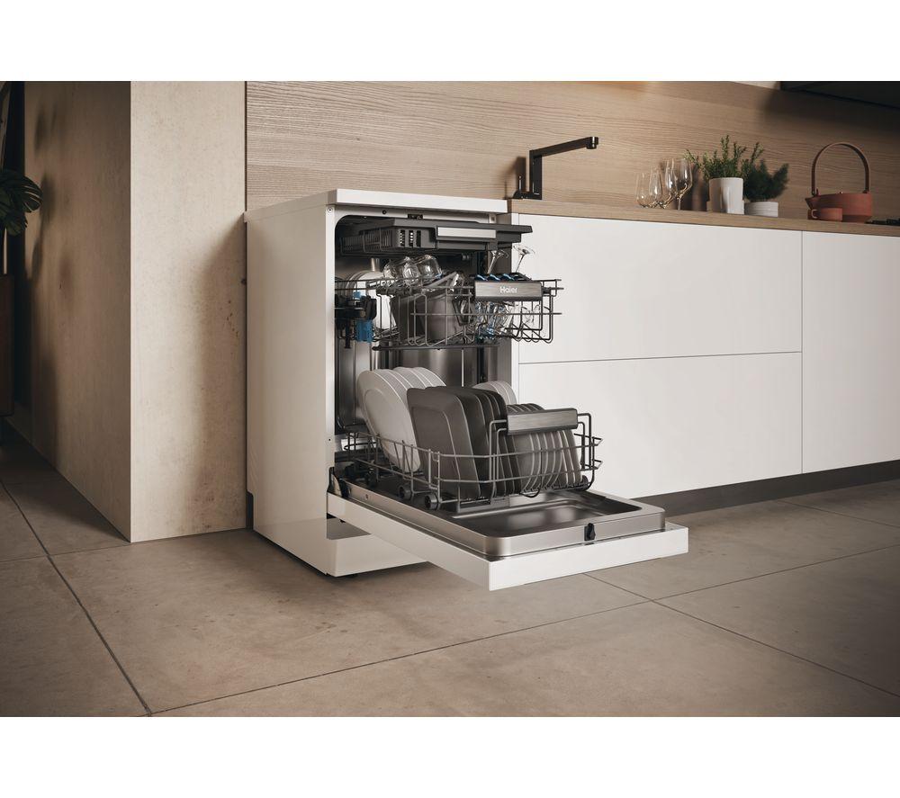 Lavavajillas inteligente Haier I Pro XF1C3TB1FW-80 Slimline con wifi - Blanco