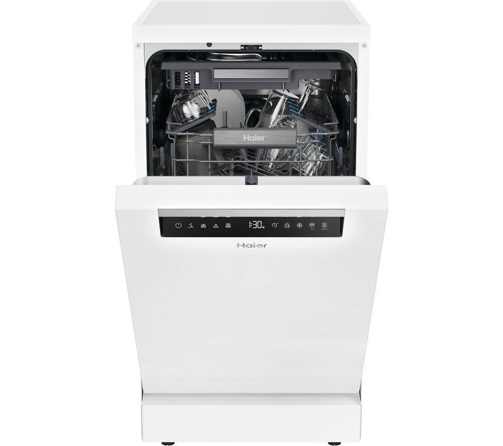 Lavavajillas inteligente Haier I Pro XF1C3TB1FW-80 Slimline con wifi - Blanco