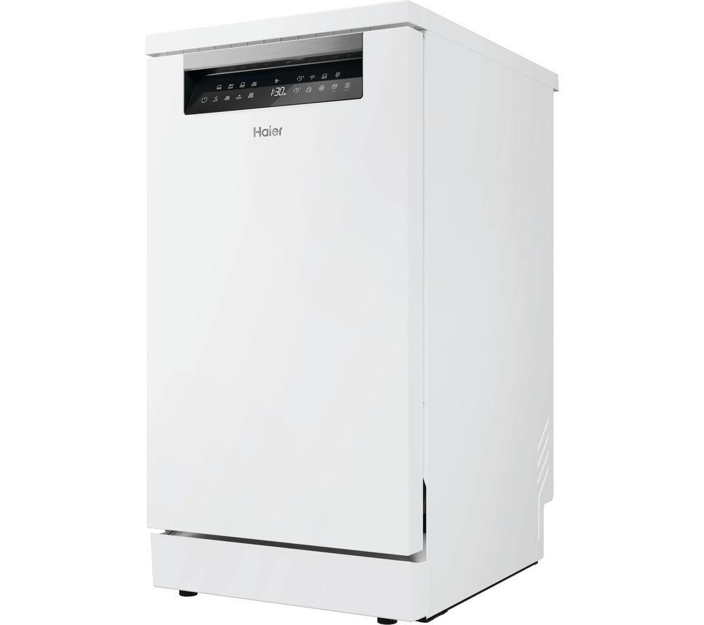 Lavavajillas inteligente Haier I Pro XF1C3TB1FW-80 Slimline con wifi - Blanco