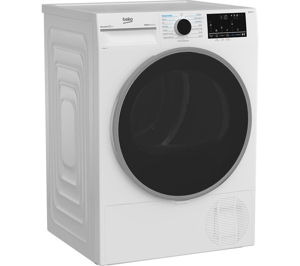 BEKO Pro Ironfinish B5T49231IW Secadora con Bomba de Calor de 9 kg - Blanco