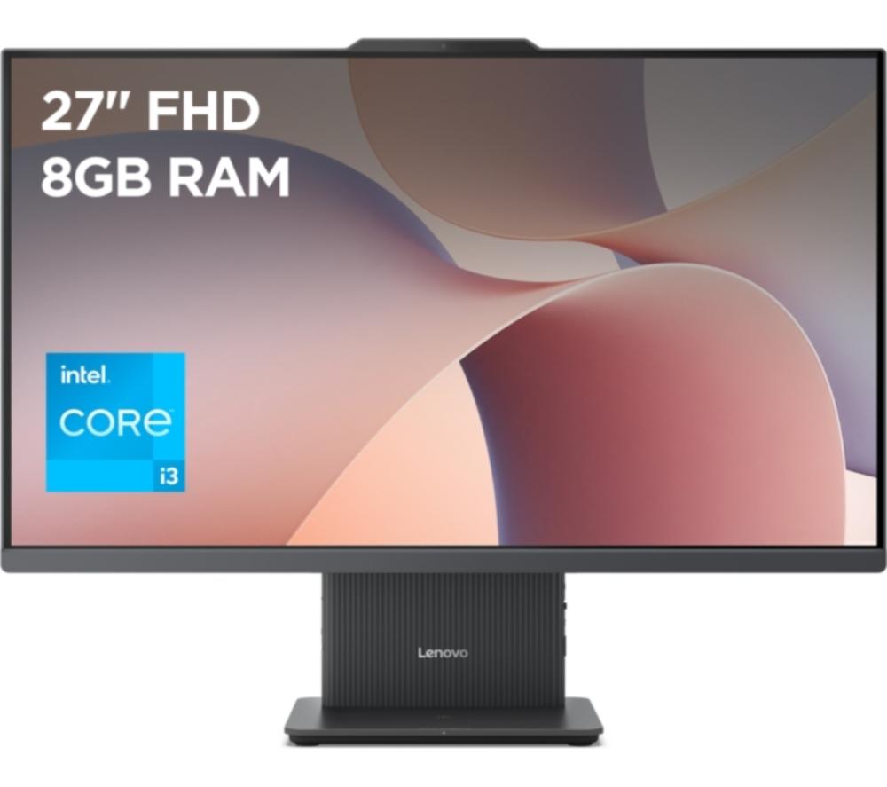 LENOVO IdeaCentre AIO 27" All-in-One PC - Intel® Core™ i3, 512 GB SSD, Grey