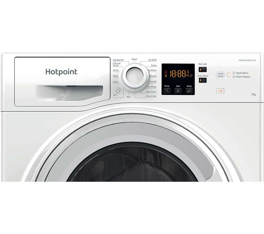 Lavadora Hotpoint Anti-Manchas NSWM 1146 W UK de 11 kg y 1400 rpm - Blanca