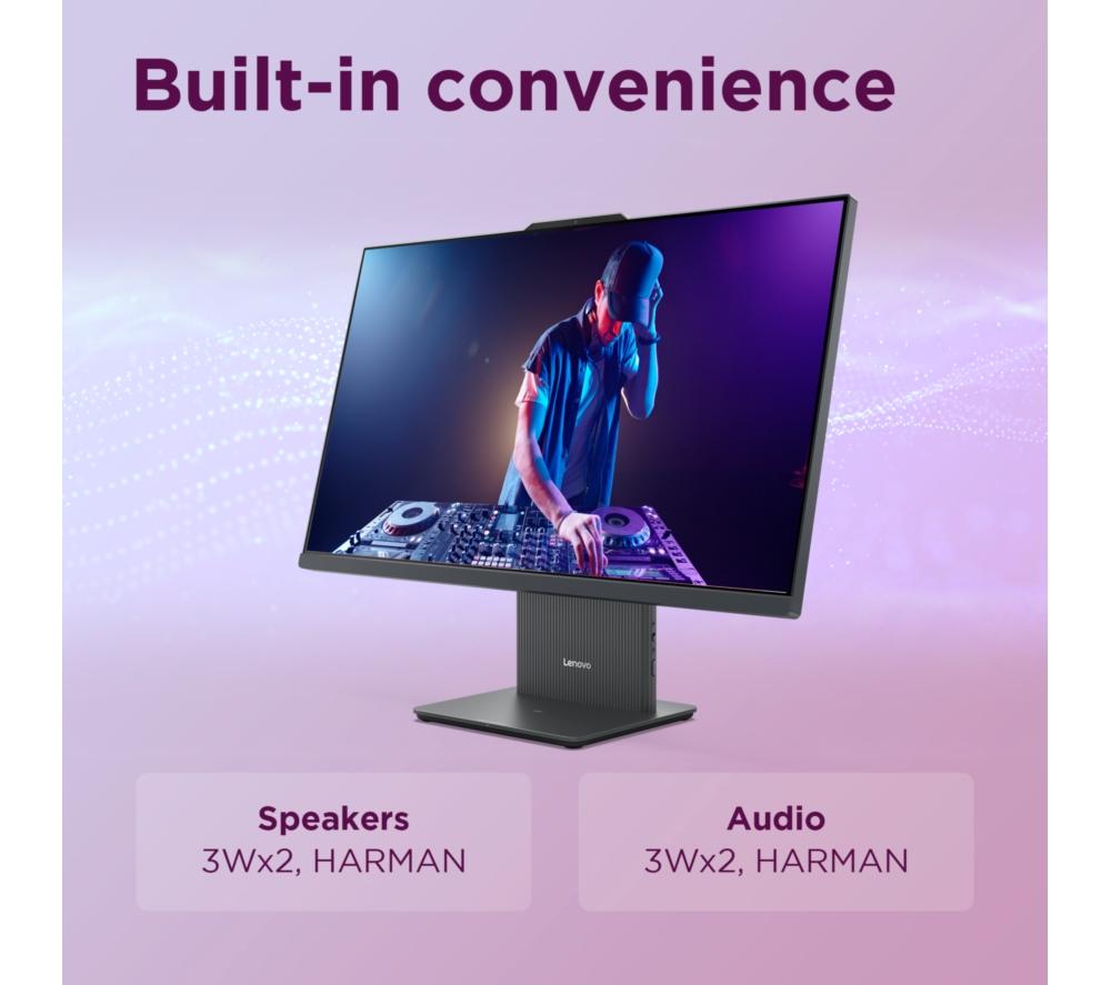 LENOVO IdeaCentre AIO 3 All-in-One PC de 23,8" - AMD Ryzen 7, SSD de 512 GB, gris