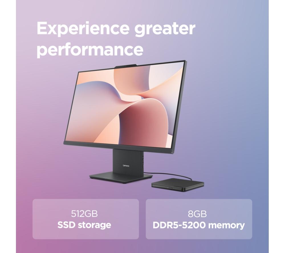 LENOVO IdeaCentre AIO 27" All-in-One PC - Intel® Core™ i5, 512 GB SSD, Grey