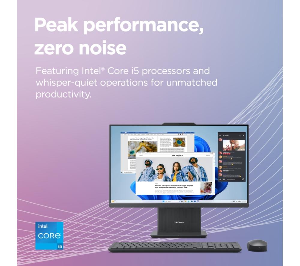 LENOVO IdeaCentre AIO 23.8" All-in-One PC - Intel® Core™ i5, 512 GB SSD, Grey