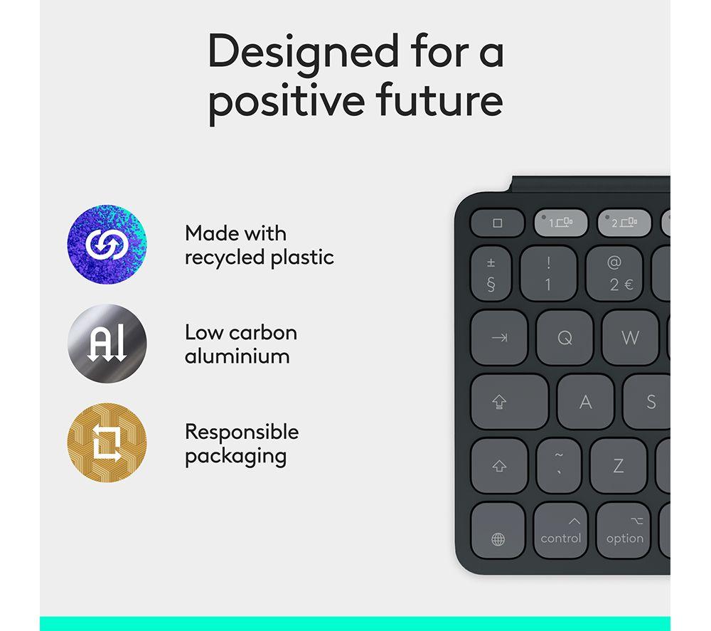 LOGITECH Keys-to-go 2 Wireless Keyboard for Mac - Graphite
