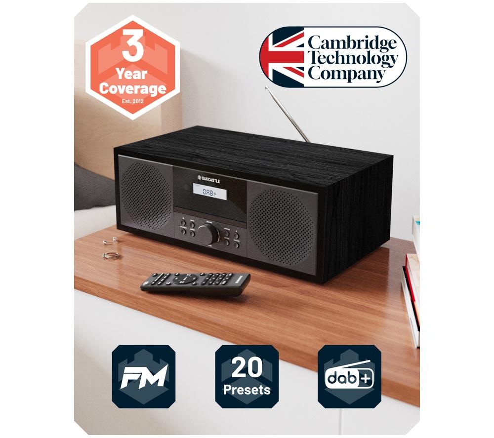 OAKCASTLE DAB500 Bluetooth All-in-One DAB+ CD Player - Black