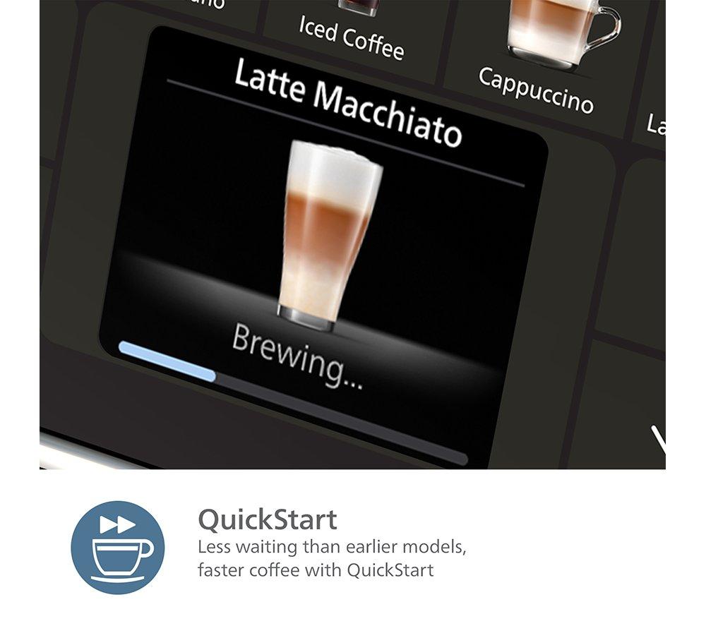 Cafetera Superautomática PHILIPS Serie 5500 LatteGo EP5546/70 - Plateada y Negra