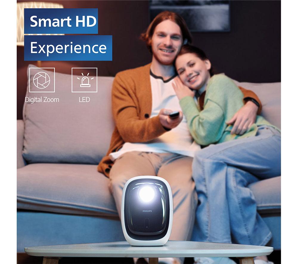 PHILIPS NeoPix 130 Smart HD Ready Home Cinema Projector - Arctic White