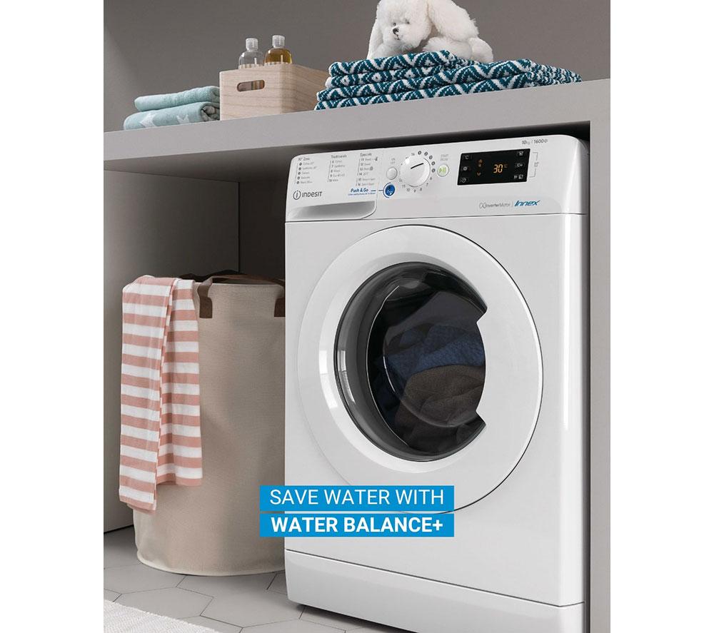 Lavadora INDESIT Water Balance+ MTWC 71252 W UK de 7 kg y 1200 rpm - Blanca