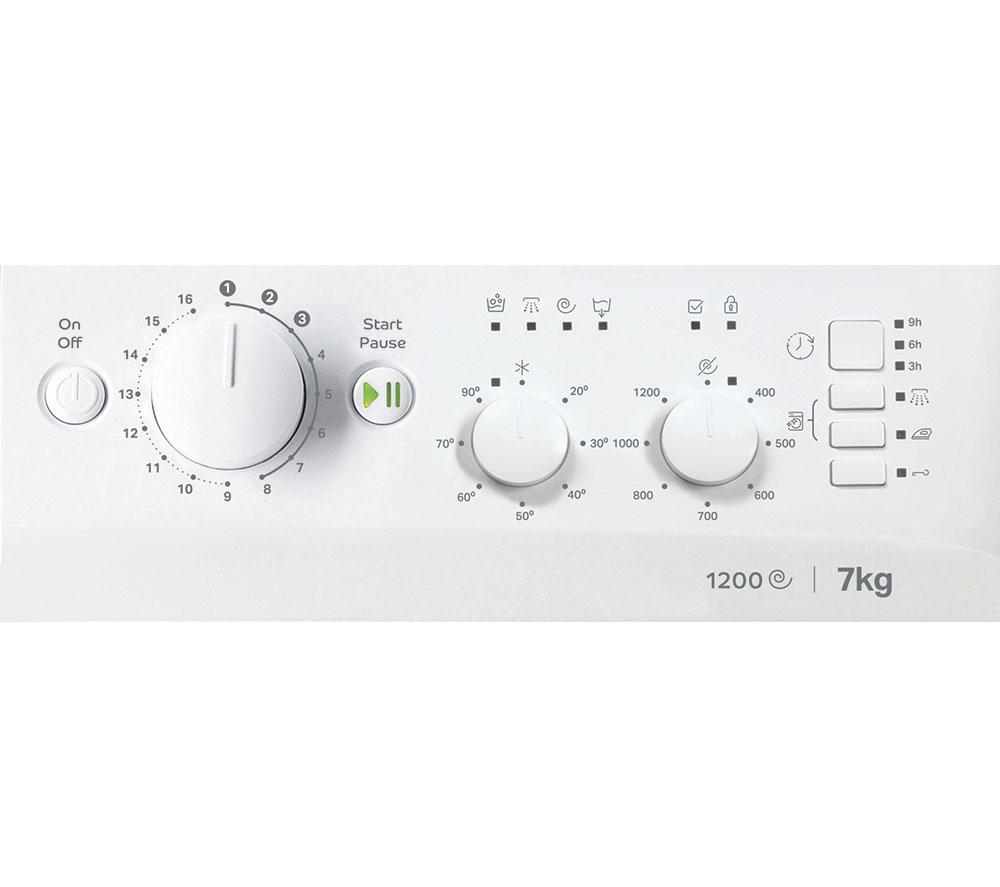 Lavadora INDESIT Water Balance+ MTWC 71252 W UK de 7 kg y 1200 rpm - Blanca