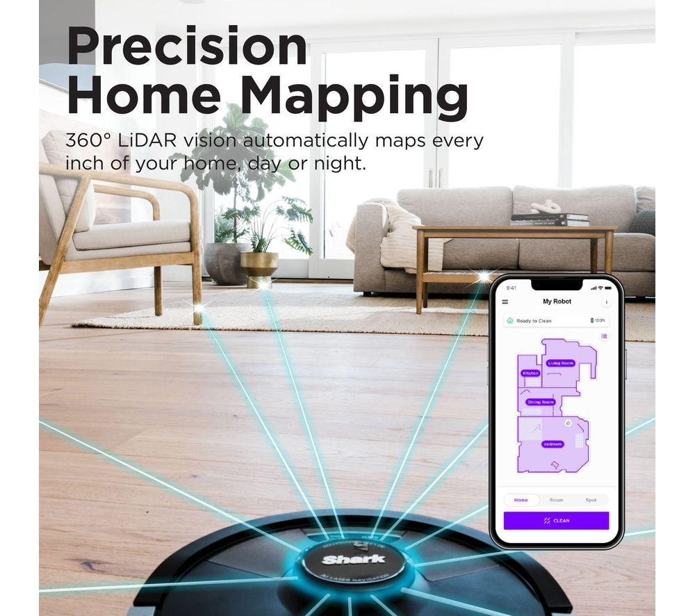 SHARK RV2620WAUK Matrix Plus 2-in-1 Robot Vacuum Cleaner - Black