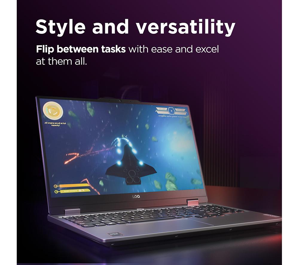 LENOVO LOQ 15.6" Gaming Laptop - AMD Ryzen 7, RTX 4070, 1 TB SSD