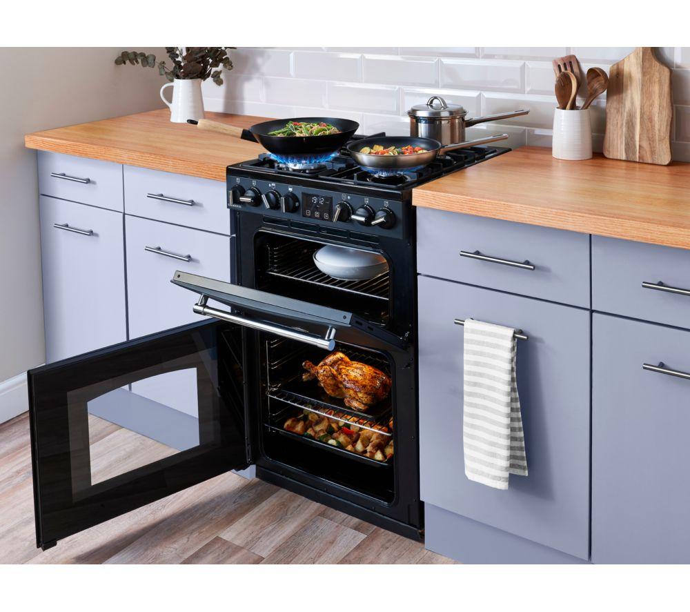 Cocina de doble combustible BELLING Farmhouse 60DF - Negro y cromo