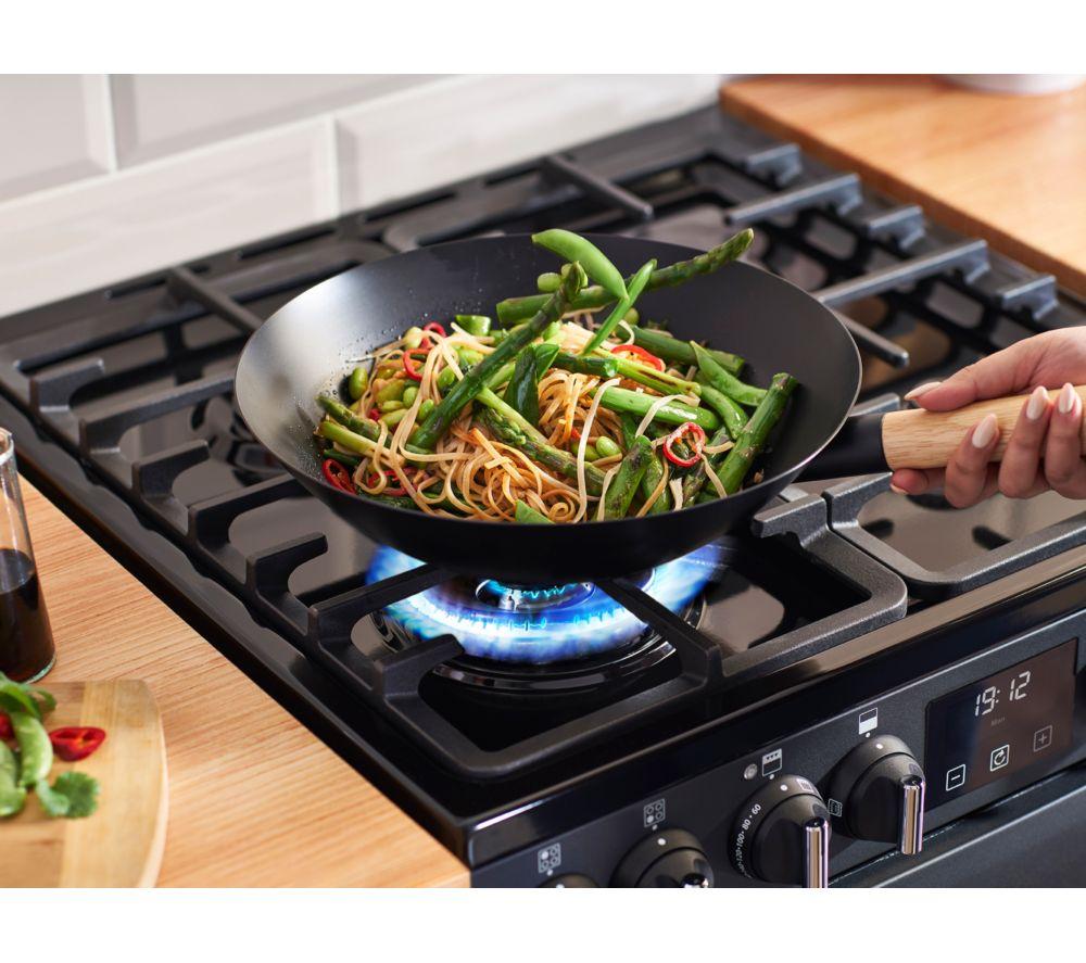 Cocina de doble combustible BELLING Farmhouse 60DF - Negro y cromo